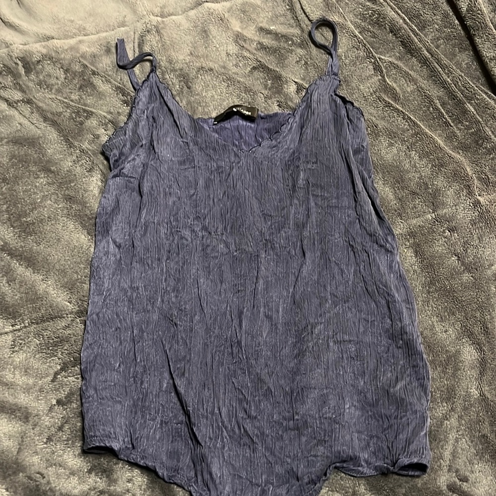 Blue tank top size small